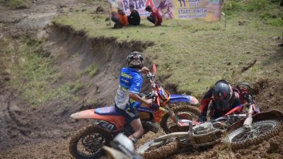 Ratusan Rider Masuk Finish Trail Adventure HUT Kota Jantho