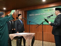 Muhammad Syah Dilantik Sebagai Dirut Bank Aceh Syariah