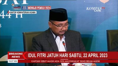 Pemerintah Tetapkan 1 Syawal 1444 H Jatuh Pada 22 April