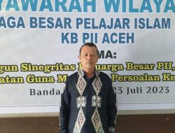 Muslem Yacob Terpilih Pimpin PW KB PII Aceh