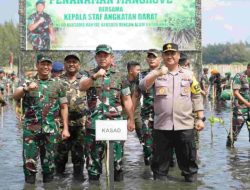 Kasad Pimpin Tanam 64 Ribu Bibit Mangrove di Lahan 102,5 Hektare
