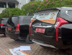 Semua Mobil Dinas Pemerintah Aceh Ditempel Stiker Kampanye PON