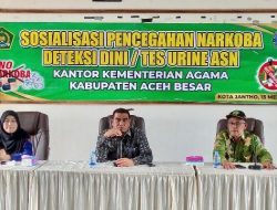 BNN Tes Urine ASN Kemenag Aceh Besar, Begini Hasilnya