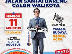 Jalan Santai Bareng Teuku Irwan Djohan, Seribu Pendaftar Pertama Dapat Kaos