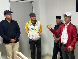 Wakil Ketua Harian PB PON Aceh Jenguk Korban Cuaca Buruk di Venue PON