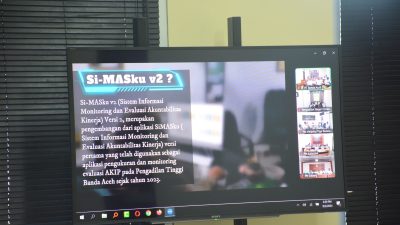 PT Banda Aceh Sosialisasi Aplikasi SiMASku versi 2 ke PN se-Aceh