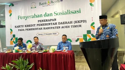 Bank Aceh Cabang Idi Serahkan KKPD kepada Pemkab Aceh Timur