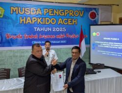 Heri Julius Terpilih Sebagai Ketua Umum Pengprov Hapkido Aceh