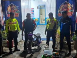 Satlantas Polres Abdya Amankan Delapan Unit Motor Balap Liar