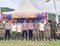 Satpol PP Aceh Jaya Ikut Pengamanan Pos Ketupat Seulawah 2025