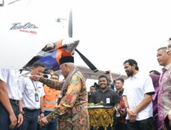 Mualem Resmikan Bandara dan Pesawat PT PGE di Aceh Utara