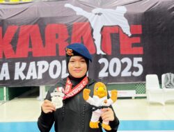 Bripda Mentari Gitaputri Raih Juara II Karate Piala Kapolri 2025
