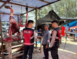 Jelang Meugang, Ditsamapta Gelar Patroli Humanis di Pasar