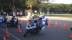 Polda Aceh Gelar Atraksi Bela Diri hingga Safety Riding di Blang Padang