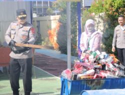 Kapolda Aceh Hadiri Pemusnahan 248 Ribu Rokok Ilegal Sitaan Bea Cukai