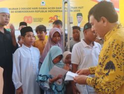 Golkar Aceh Santuni Anak Yatim dan Syukuran Dua Momen Penting