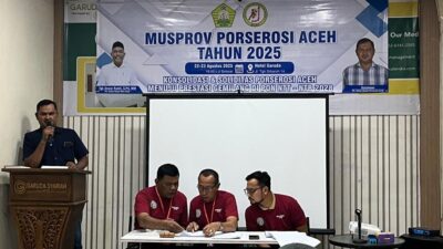 Sulaiman Terpilih Aklamasi Pimpin Perserosi Aceh, Bidik Prestasi PON