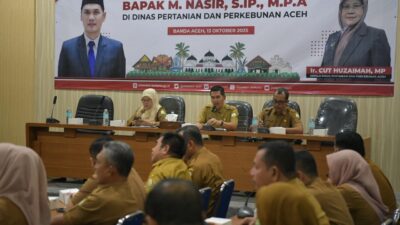 Sekda Aceh Minta Distanbun Percepat Serapan Anggaran