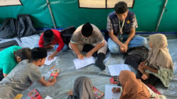 Anak-anak Dayah Kruet Dapat Pendampingan Psikososial dari Mahasiswa