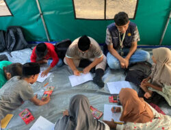 Anak-anak Dayah Kruet Dapat Pendampingan Psikososial dari Mahasiswa