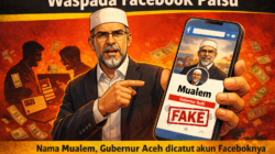 Facebook Palsu Catut Nama Mualem, Warga Diimbau Tak Percaya