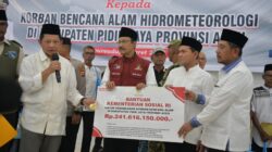 Mendagri dan Mensos Tinjau Huntara Korban Bencana di Pidie Jaya