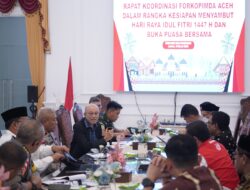 Wali Nanggroe Pimpin Rakor Forkopimda Aceh Jelang Lebaran