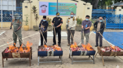 Bea Cukai Langsa Musnahkan Rokok Ilegal Senilai Rp1,29 Miliar