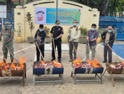 Bea Cukai Langsa Musnahkan Rokok Ilegal Senilai Rp1,29 Miliar