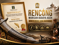 Rencong Resmi Jadi Kekayaan Intelektual Komunal Aceh Besar