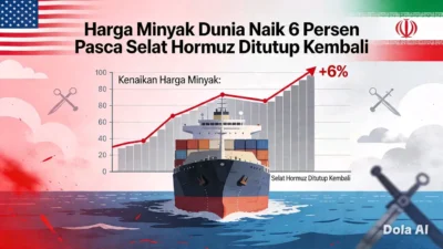 Selat Hormuz Ditutup, Harga Minyak Dunia Melonjak Lebih 6 Persen