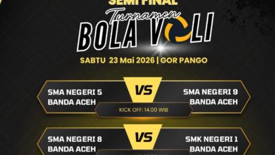 Empat Sekolah Berebut Tiket Final Voli Piala Wali Kota Banda Aceh