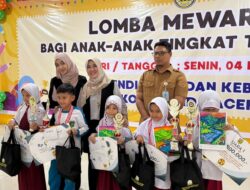 Ratusan Anak Ramaikan Lomba Mewarnai di Banda Aceh
