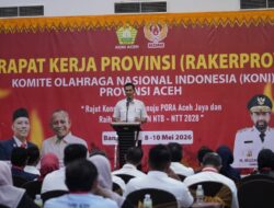 Sekda Aceh Buka Rakerprov KONI 2026, Fokus Pembinaan Atlet dan Tata Kelola Olahraga