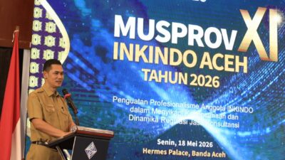 Sekda Aceh: Konsultan Harus Jadi Garda Pembangunan Tangguh Bencana