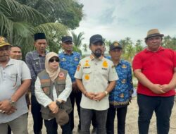 Bupati Aceh Timur Tinjau Jaringan Irigasi Rusak Pascabanjir