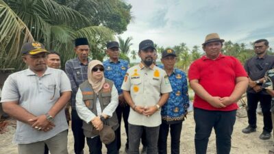 Bupati Aceh Timur Tinjau Jaringan Irigasi Rusak Pascabanjir