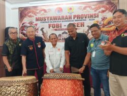 Murlin Terpilih Aklamasi Pimpin FOBI Aceh, Targetkan Emas PON