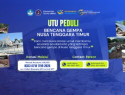 UTU Buka Posko Peduli NTT, Himpun Donasi untuk Korban Gempa
